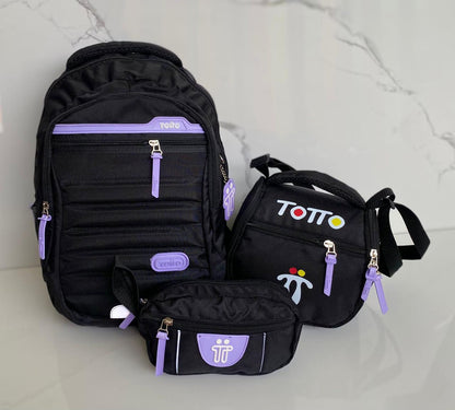 🎒 COMBO BOLSO TOTTO TRÍO 3X1