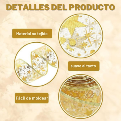 Cinta de Luz Navideña 5 metros Dorada